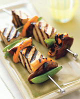 thai citrus tofu kebabs