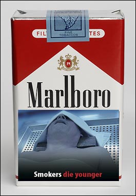 dead person from cigarettes