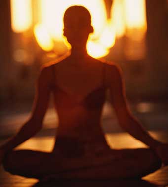 meditating woman