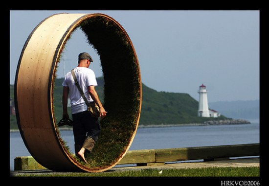 walking barefoot everywhere