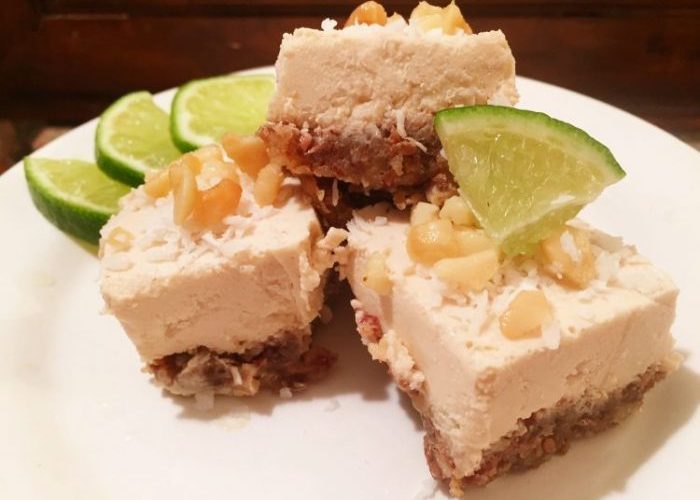 Raw Vegan Macadamia Nut Lime Cheesecake